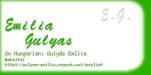emilia gulyas business card